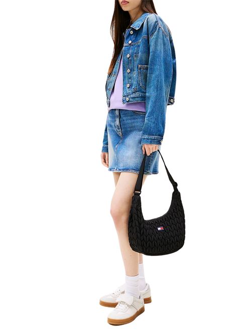 Borsetta nera in poliuretano. Tommy Jeans | AW0AW17546BDS